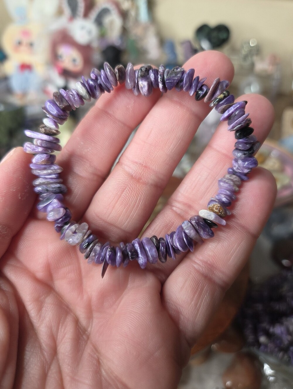 Charoite Strecth Bracelet 7.5 (Transformation - Picture 5 of 5